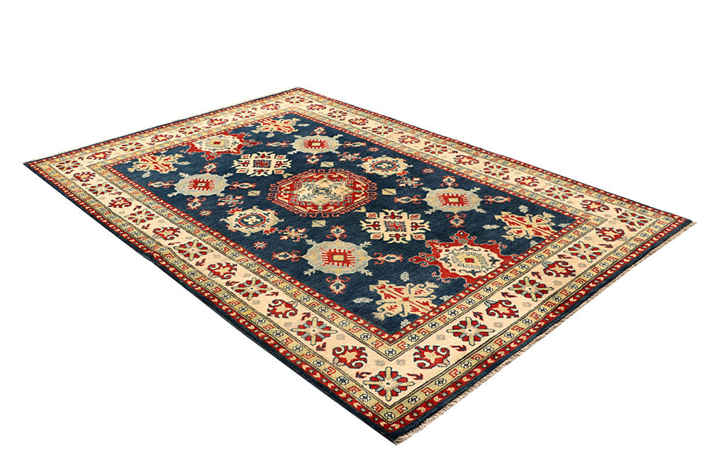Steel Blue Kazak 5' 9 x 8' 2 - No. 67433 - ALRUG Rug Store