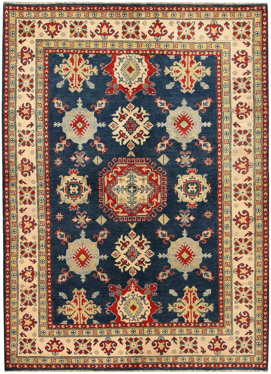 Steel Blue Kazak 5' 9 x 8' 2 - No. 67433 - ALRUG Rug Store