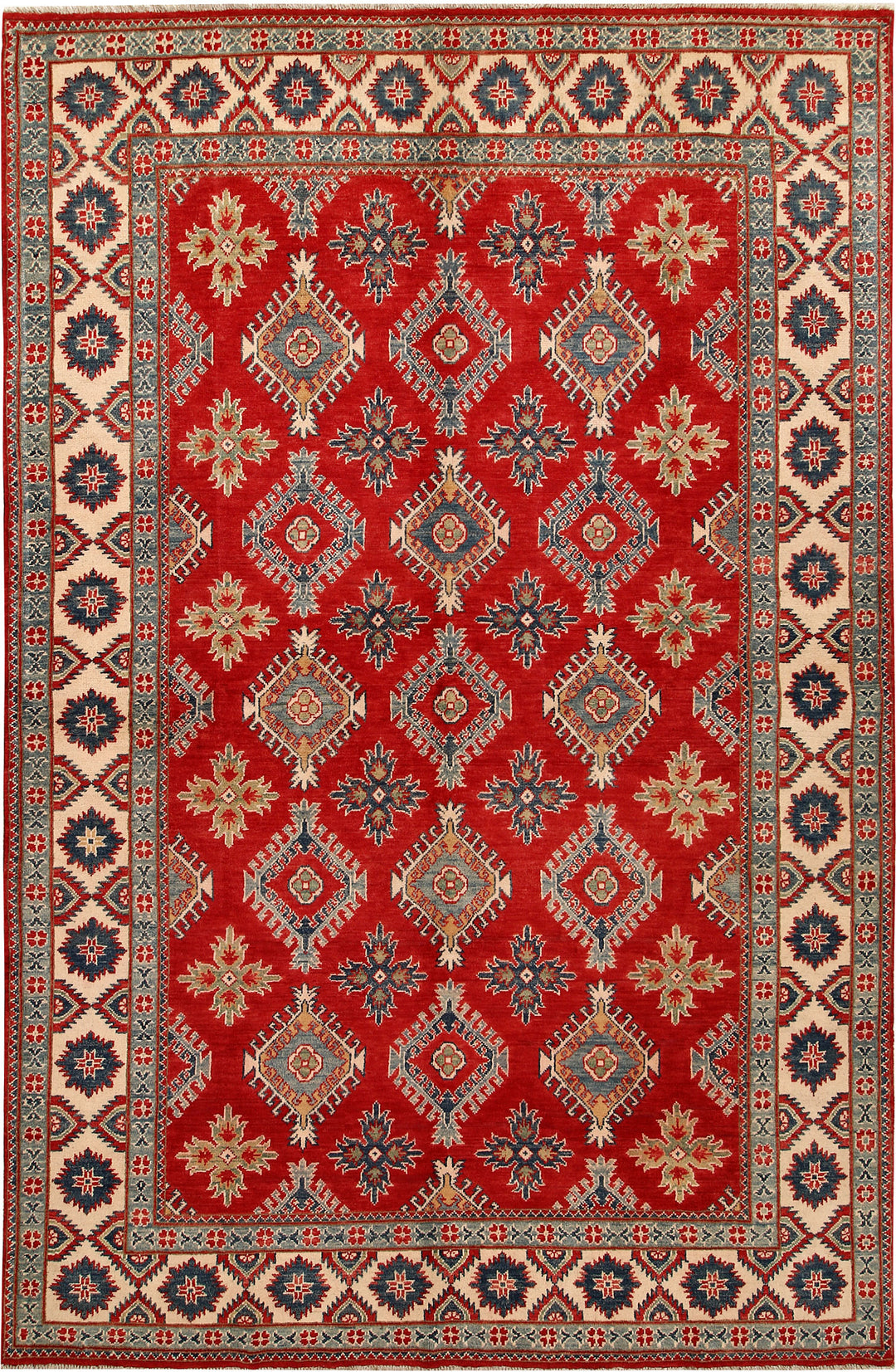 Firebrick Kazak 6' 6 x 10' - No. 67435 - ALRUG Rug Store
