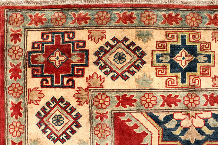 Firebrick Kazak 6' 8 x 10' 1 - No. 67436 - ALRUG Rug Store