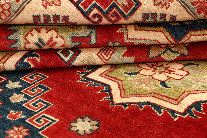 Firebrick Kazak 6' 8 x 10' 1 - No. 67436 - ALRUG Rug Store