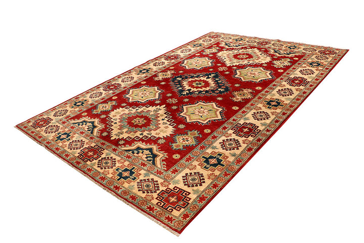 Firebrick Kazak 6' 8 x 10' 1 - No. 67436 - ALRUG Rug Store
