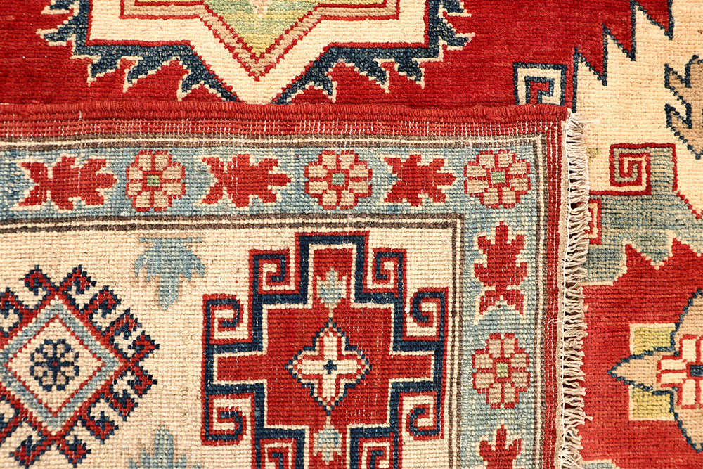 Firebrick Kazak 6' 8 x 10' 1 - No. 67436 - ALRUG Rug Store