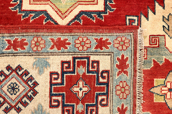 Firebrick Kazak 6' 8 x 10' 1 - No. 67436 - ALRUG Rug Store