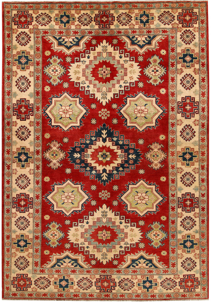 Firebrick Kazak 6' 8 x 10' 1 - No. 67436 - ALRUG Rug Store