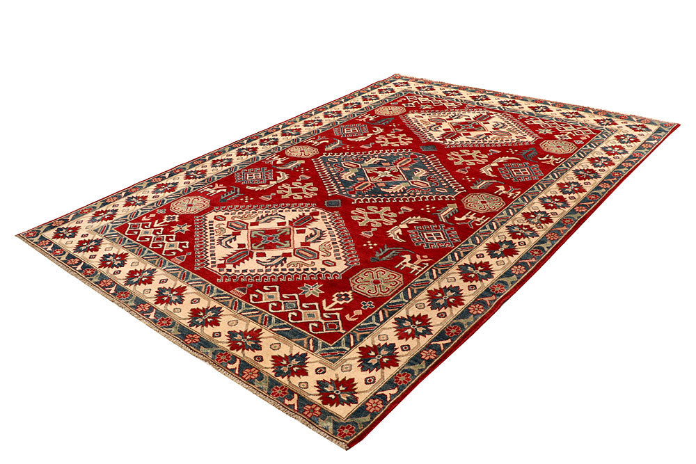 Firebrick Kazak 6' 8 x 9' 5 - No. 67438 - ALRUG Rug Store