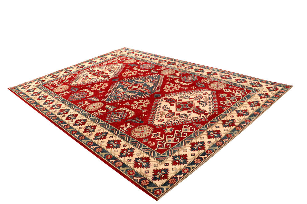 Firebrick Kazak 6' 8 x 9' 5 - No. 67438 - ALRUG Rug Store