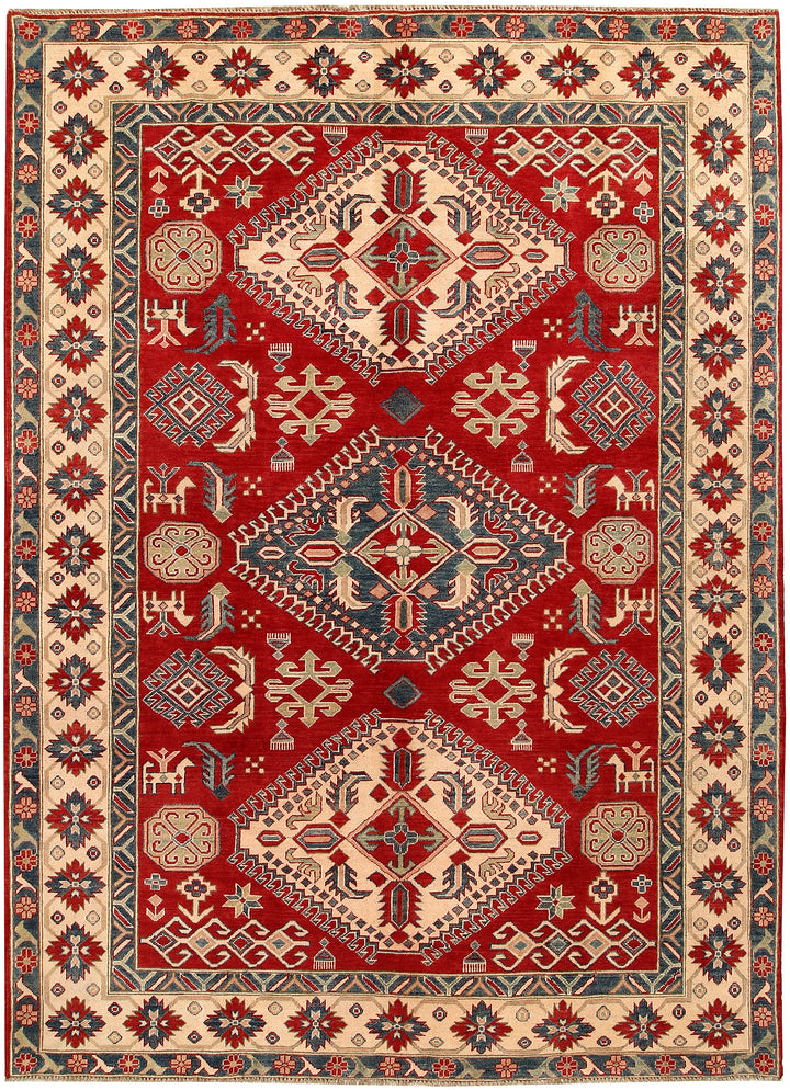 Firebrick Kazak 6' 8 x 9' 5 - No. 67438 - ALRUG Rug Store