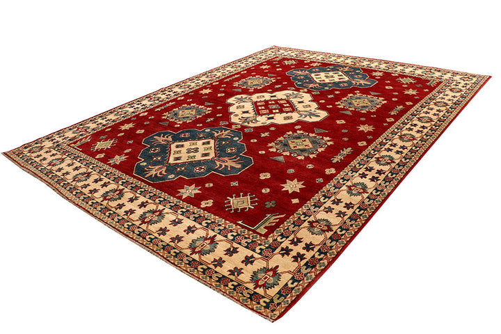 Firebrick Kazak 9' x 12' - No. 67446 - ALRUG Rug Store