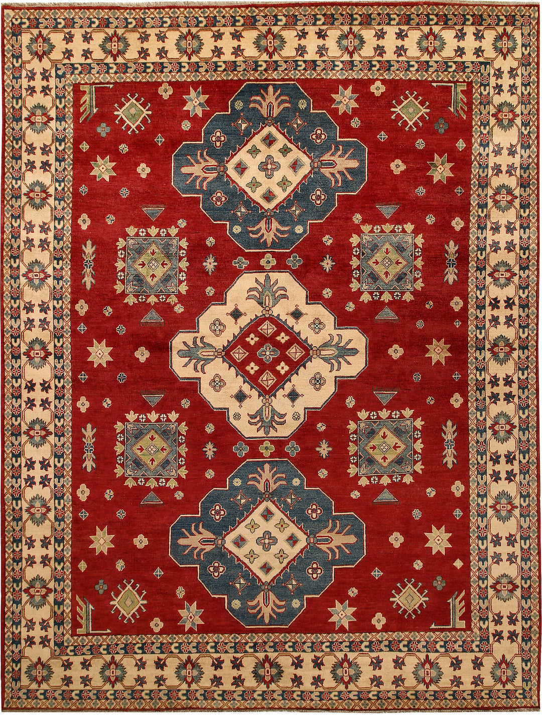 Firebrick Kazak 9' x 12' - No. 67446 - ALRUG Rug Store