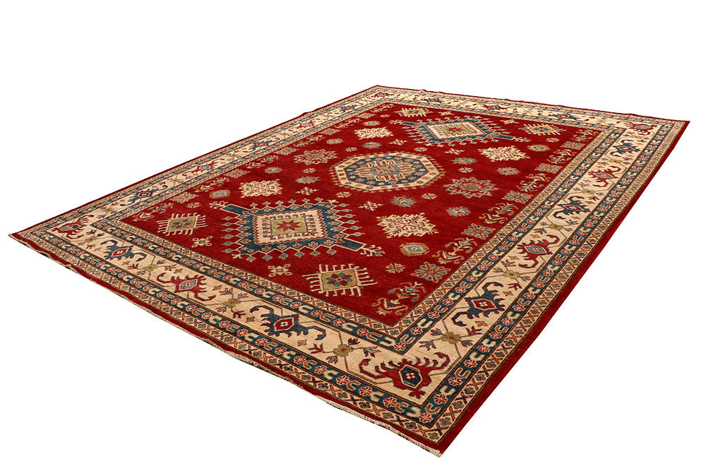 Firebrick Kazak 9' 3 x 11' 8 - No. 67447 - ALRUG Rug Store