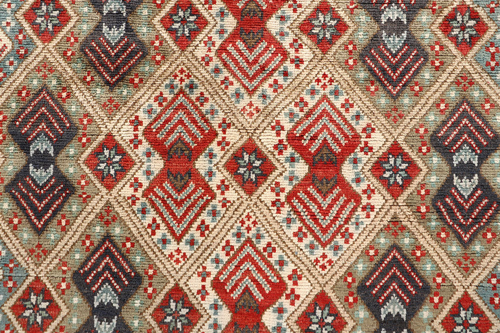Multi Colored Kazak 8' 4 x 12' 4 - No. 67453 - ALRUG Rug Store
