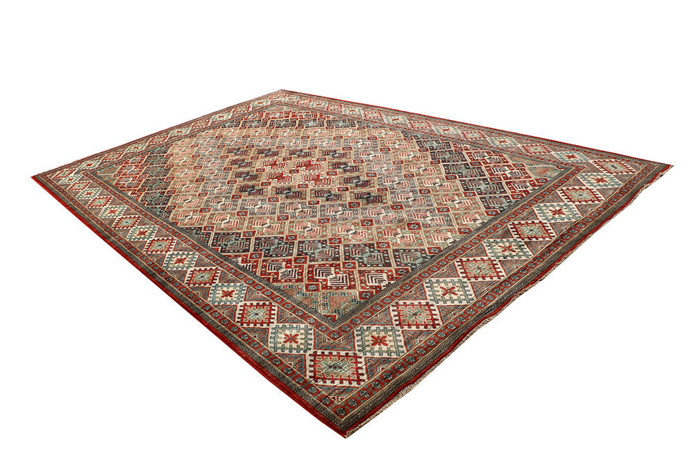 Multi Colored Kazak 8' 4 x 12' 4 - No. 67453 - ALRUG Rug Store