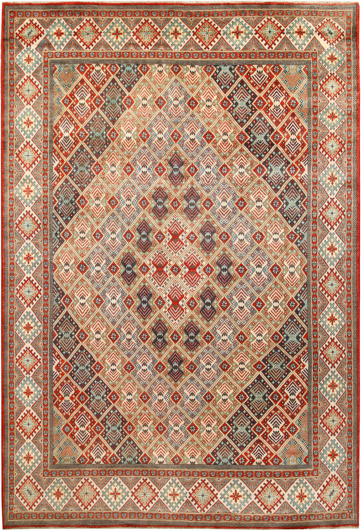 Multi Colored Kazak 8' 4 x 12' 4 - No. 67453 - ALRUG Rug Store