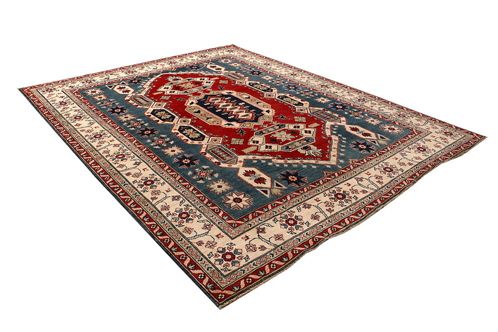 Multi Colored Kazak 8' x 9' 10 - No. 67456 - ALRUG Rug Store