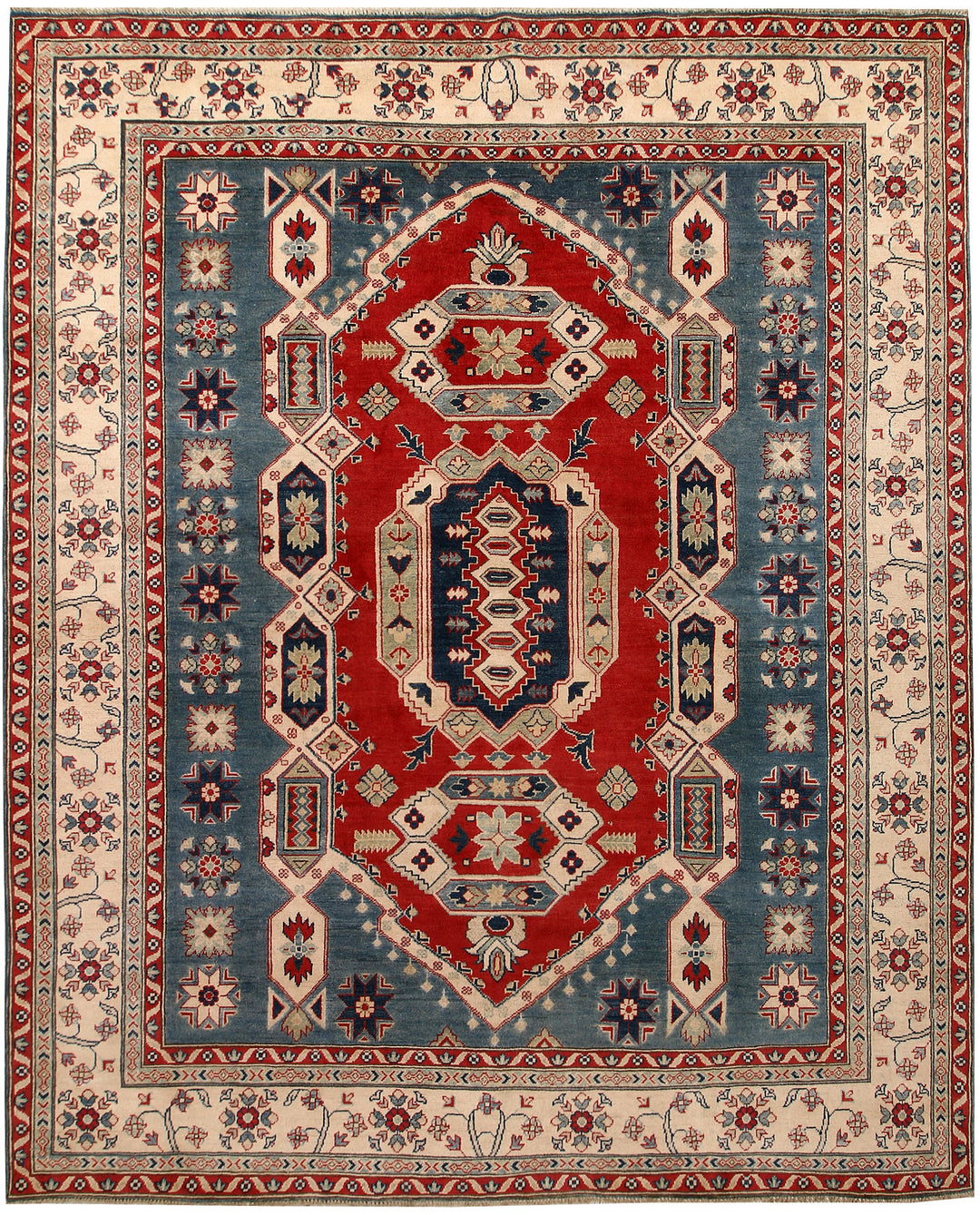 Multi Colored Kazak 8' x 9' 10 - No. 67456 - ALRUG Rug Store