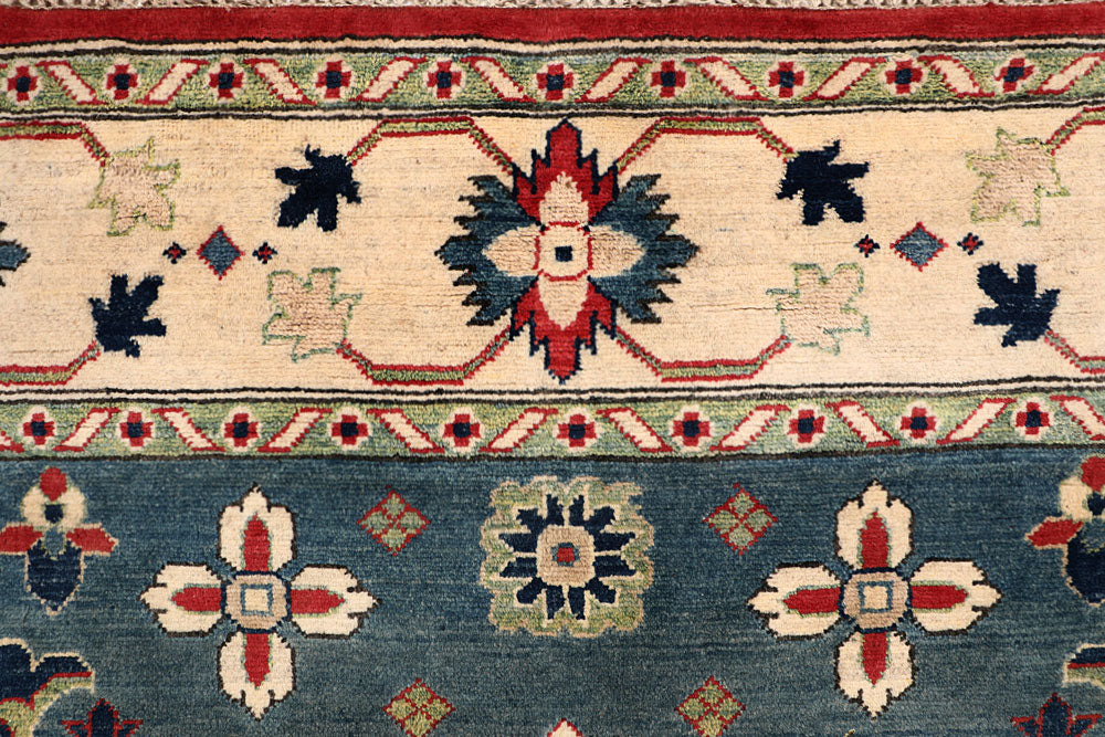 Cadet Blue Kazak 7' 9 x 8' 9 - No. 67460 - ALRUG Rug Store