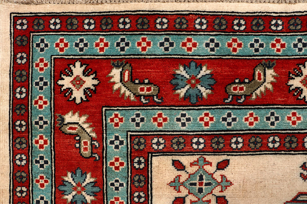 Blanched Almond Kazak 8' 3 x 9' 9 - No. 67461 - ALRUG Rug Store