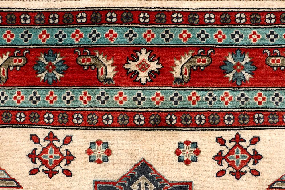 Blanched Almond Kazak 8' 3 x 9' 9 - No. 67461 - ALRUG Rug Store