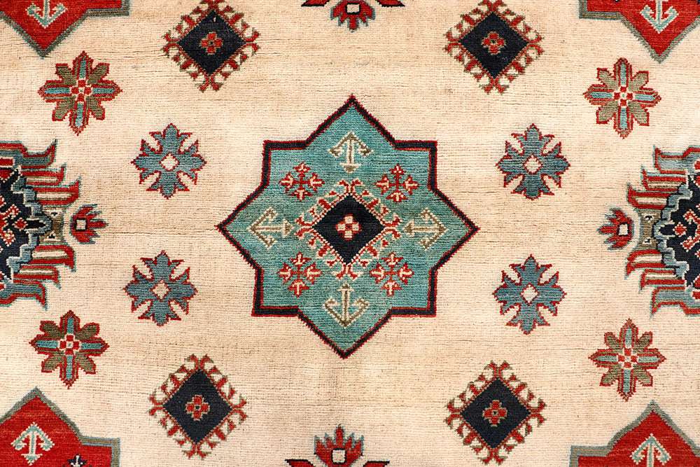 Blanched Almond Kazak 8' 3 x 9' 9 - No. 67461 - ALRUG Rug Store