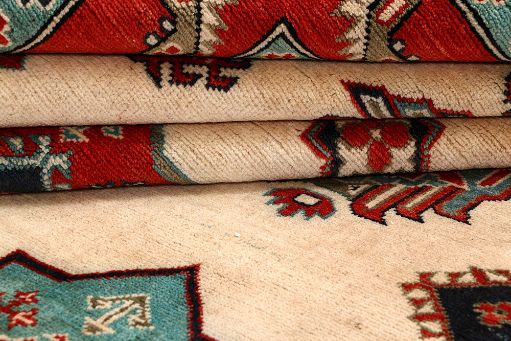 Blanched Almond Kazak 8' 3 x 9' 9 - No. 67461 - ALRUG Rug Store