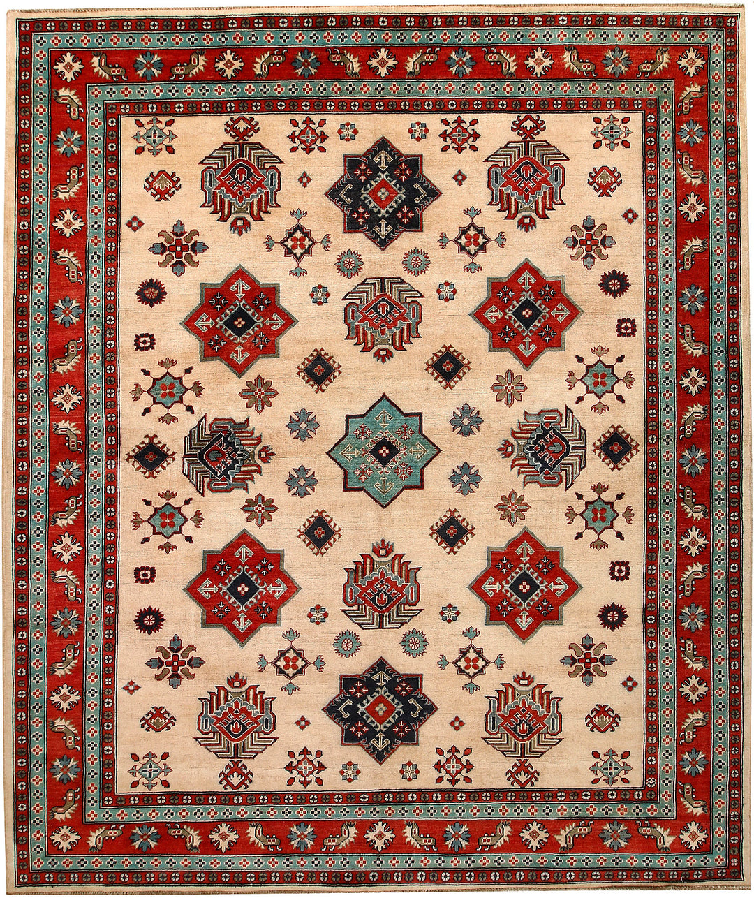 Blanched Almond Kazak 8' 3 x 9' 9 - No. 67461 - ALRUG Rug Store