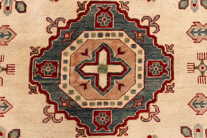 Bisque Kazak 6' 8 x 9' 7 - No. 67469 - ALRUG Rug Store