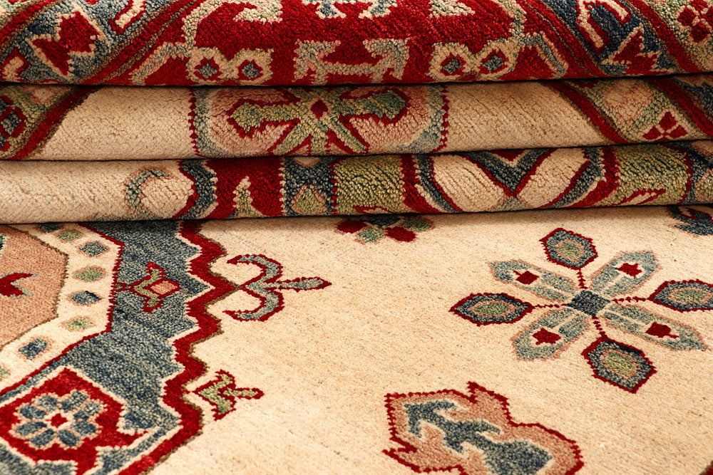 Bisque Kazak 6' 8 x 9' 7 - No. 67469 - ALRUG Rug Store