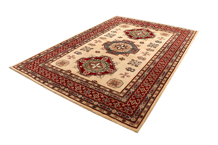 Bisque Kazak 6' 8 x 9' 7 - No. 67469 - ALRUG Rug Store