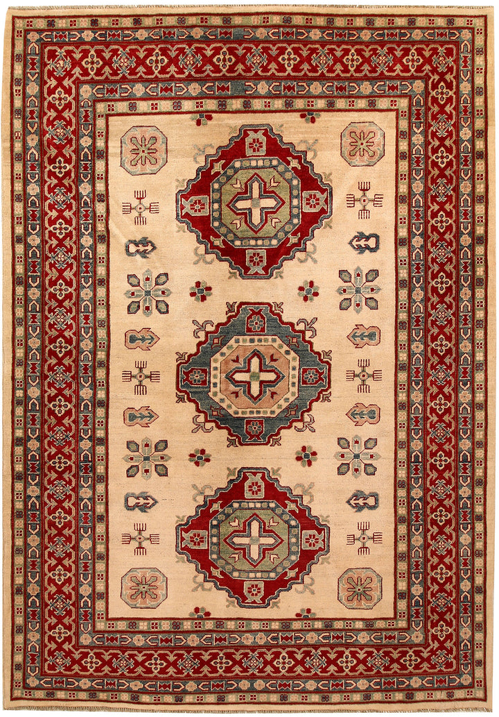 Bisque Kazak 6' 8 x 9' 7 - No. 67469 - ALRUG Rug Store