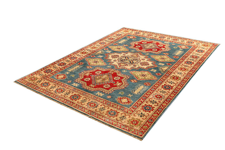 Cadet Blue Kazak 5' 9 x 7' 9 - No. 67473 - ALRUG Rug Store