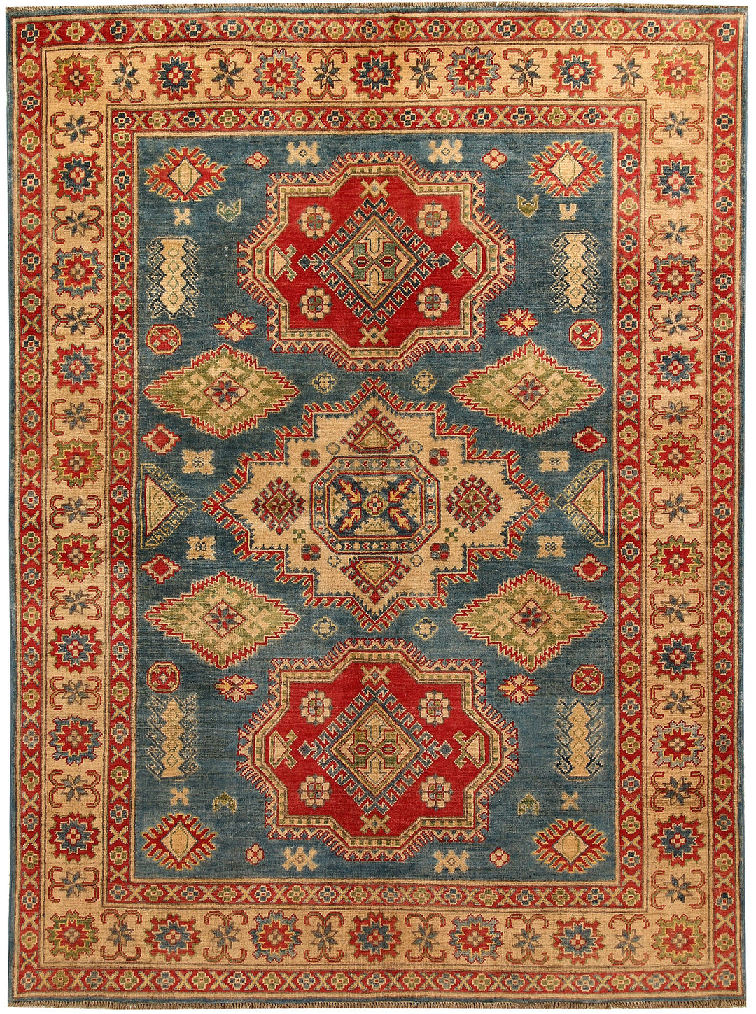 Cadet Blue Kazak 5' 9 x 7' 9 - No. 67473 - ALRUG Rug Store