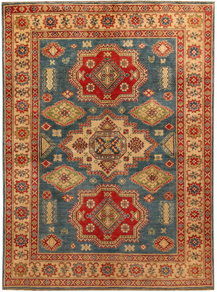 Cadet Blue Kazak 5' 9 x 7' 9 - No. 67473 - ALRUG Rug Store