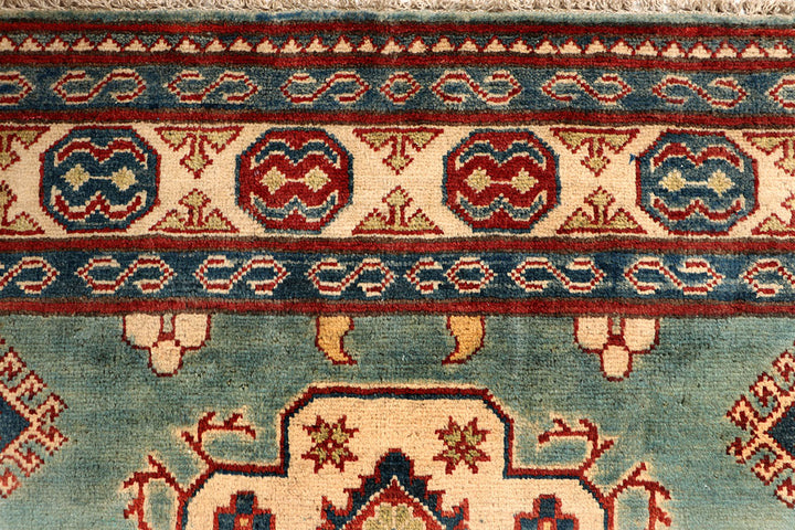 Cadet Blue Kazak 5' x 6' 7 - No. 67474 - ALRUG Rug Store