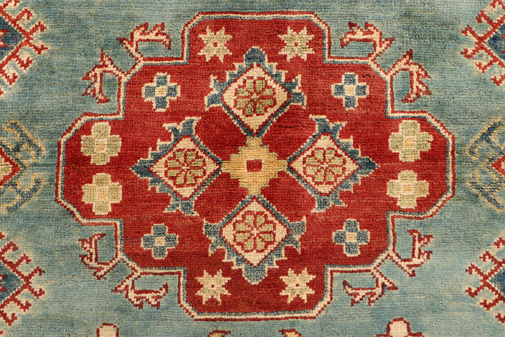 Cadet Blue Kazak 5' x 6' 7 - No. 67474 - ALRUG Rug Store