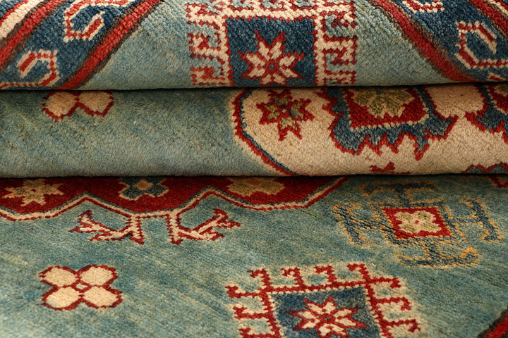 Cadet Blue Kazak 5' x 6' 7 - No. 67474 - ALRUG Rug Store