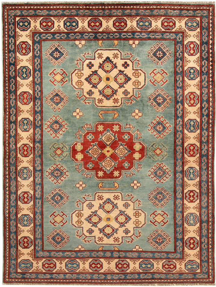 Cadet Blue Kazak 5' x 6' 7 - No. 67474 - ALRUG Rug Store