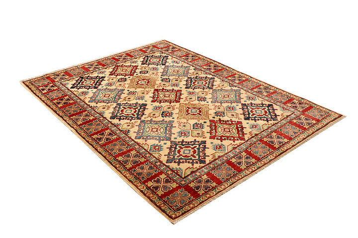 Bisque Kazak 4' 11 x 6' 6 - No. 67476 - ALRUG Rug Store