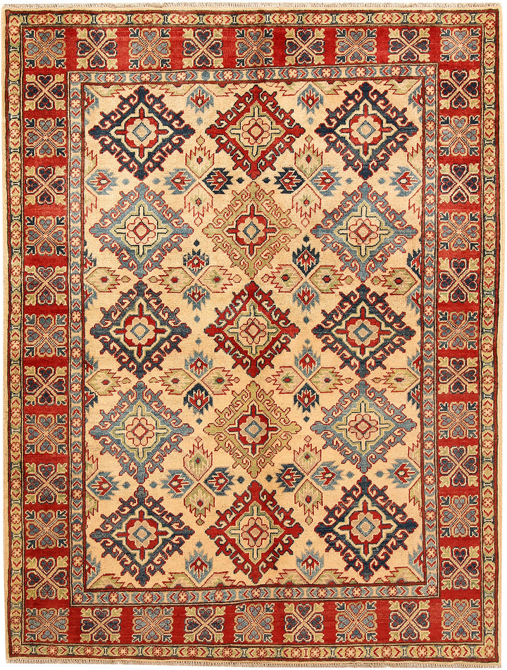Bisque Kazak 4' 11 x 6' 6 - No. 67476 - ALRUG Rug Store