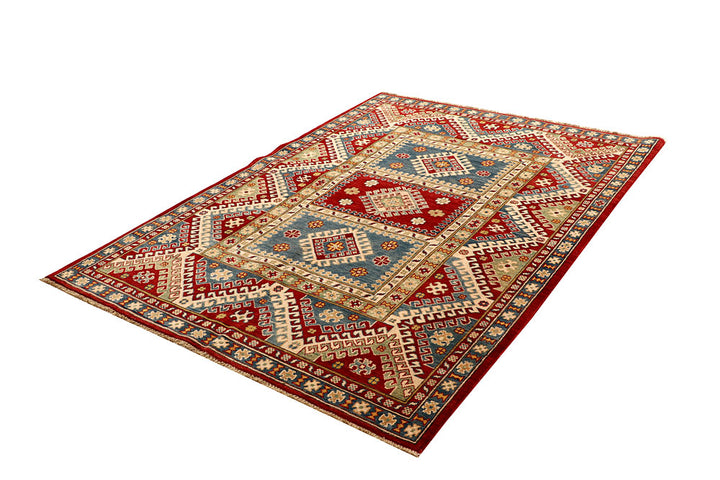 Multi Colored Kazak 5' x 7' - No. 67478 - ALRUG Rug Store