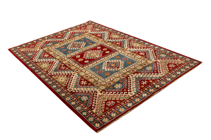 Multi Colored Kazak 5' x 7' - No. 67478 - ALRUG Rug Store