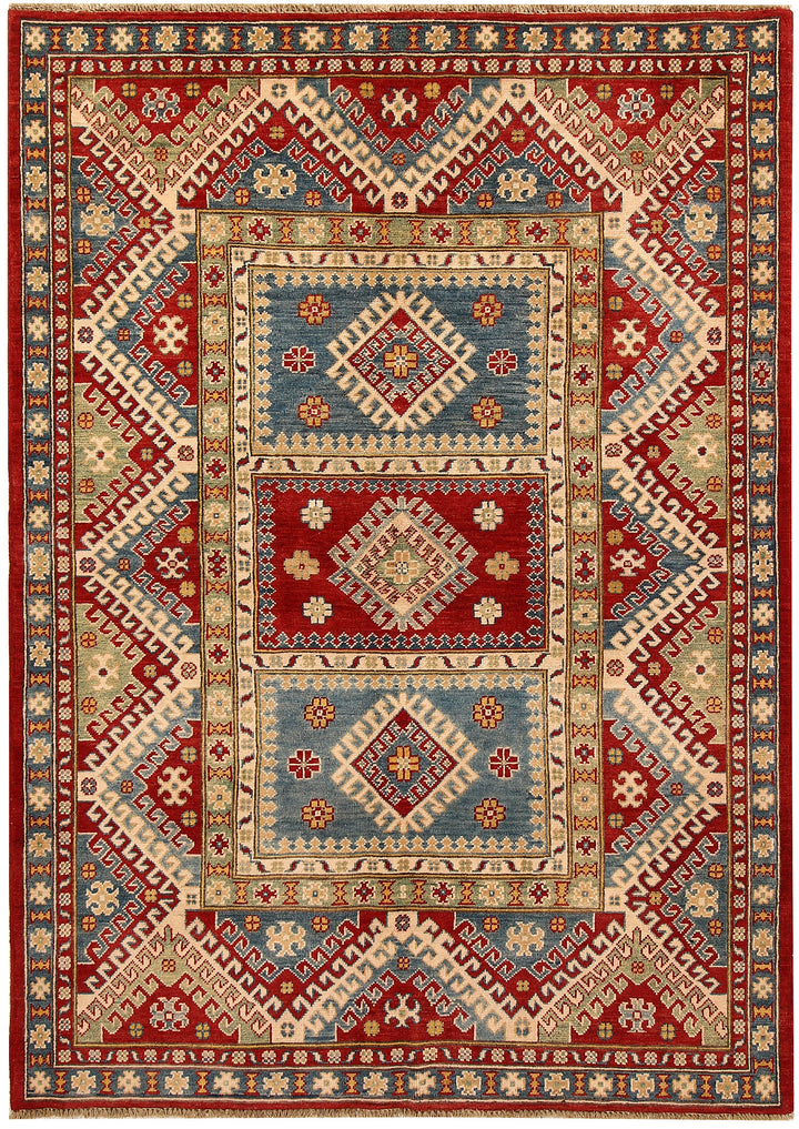 Multi Colored Kazak 5' x 7' - No. 67478 - ALRUG Rug Store