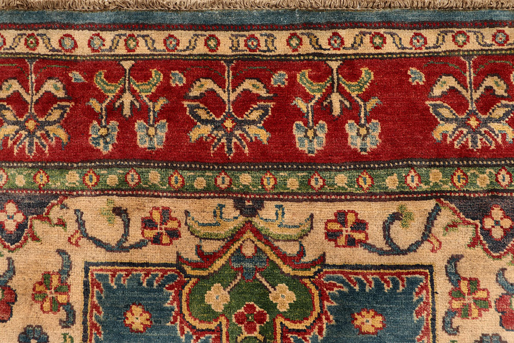 Cadet Blue Kazak 4' 8 x 6' 3 - No. 67479 - ALRUG Rug Store