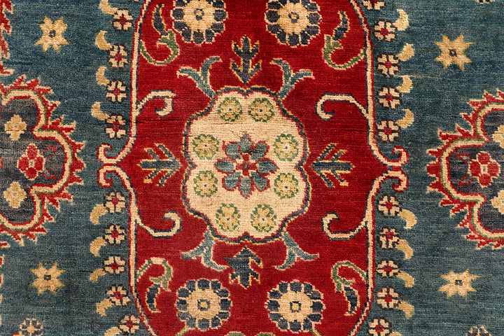 Cadet Blue Kazak 4' 8 x 6' 3 - No. 67479 - ALRUG Rug Store