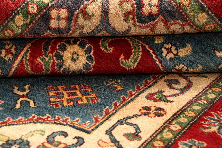 Cadet Blue Kazak 4' 8 x 6' 3 - No. 67479 - ALRUG Rug Store