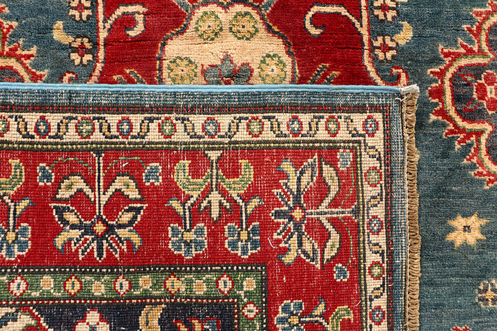 Cadet Blue Kazak 4' 8 x 6' 3 - No. 67479 - ALRUG Rug Store