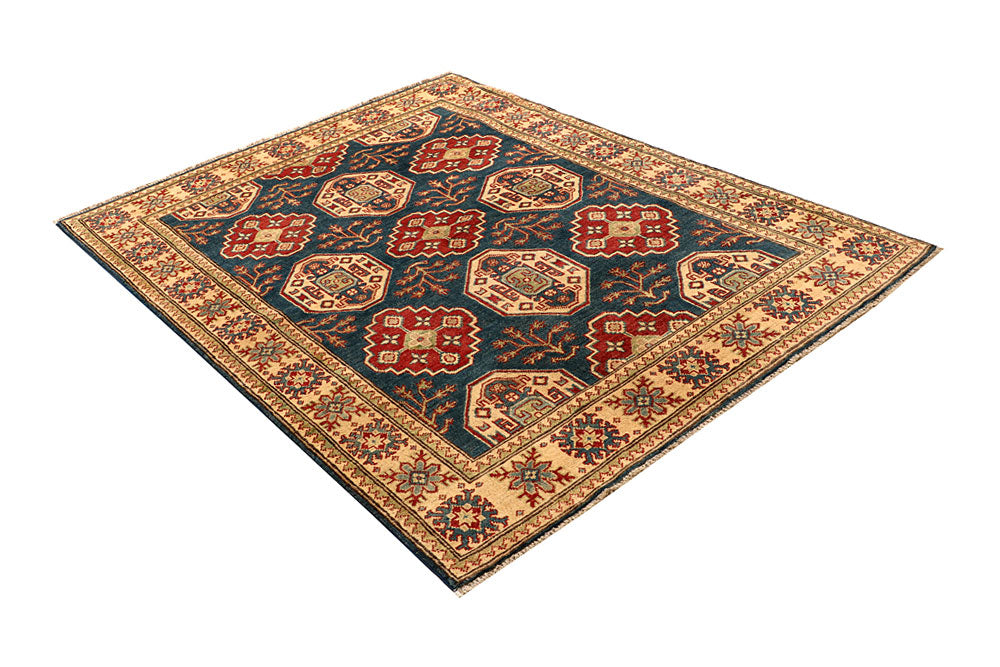 Dark Blue Kazak 4' 10 x 6' 7 - No. 67480 - ALRUG Rug Store