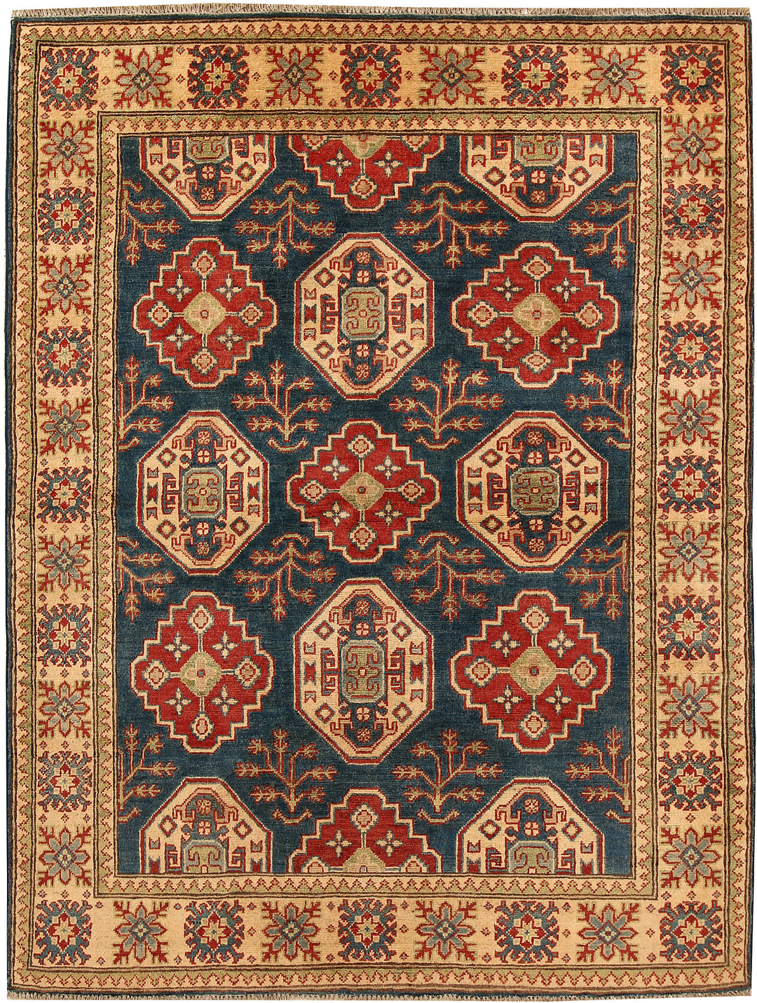 Dark Blue Kazak 4' 10 x 6' 7 - No. 67480 - ALRUG Rug Store