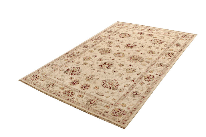 Navajo White Oushak 4' 6 x 6' 10 - No. 67487 - ALRUG Rug Store