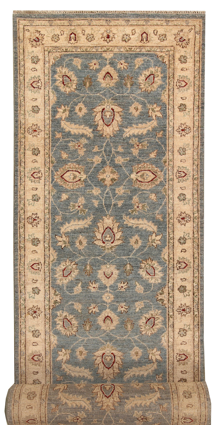 Light Slate Grey Oushak 2' 11 x 16' 5 - No. 67488 - ALRUG Rug Store